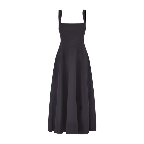 The Ultimate Muse High Waist Square Neck Midi Dress, Small, NWT - Picture 1 of 6